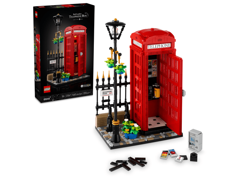 Red London Telephone Box - Lego IDEAS (21347) - NEW