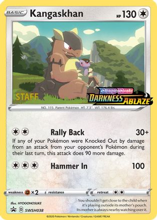Kangaskhan - SWSH038 (Prerelease) [Staff] (SWSH038) [SWSH Sword & Shield Promo Cards] Holofoil - Promo