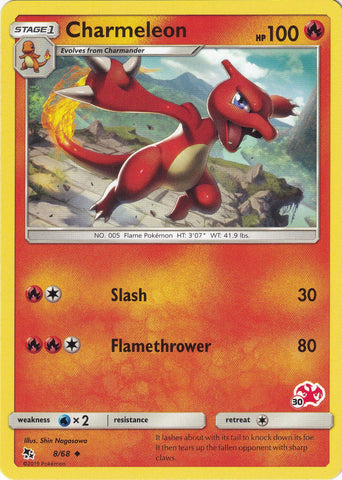 Charmeleon - 8/68 (#30 Charizard Stamped) [BTA - 008/068]