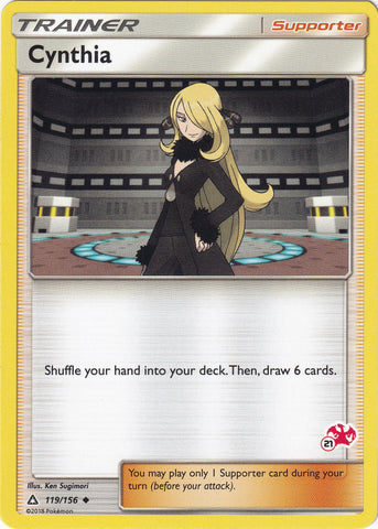 Cynthia - 119/156 (#21 Charizard Stamped) [BTA - 119/156]