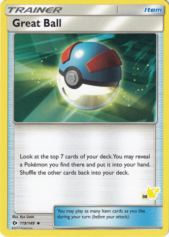 Great Ball - 119/149 (#38 Pikachu Stamped) [BTA - 119/149]