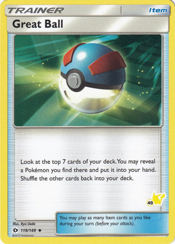 Great Ball - 119/149 (#49 Pikachu Stamped) [BTA - 119/149]