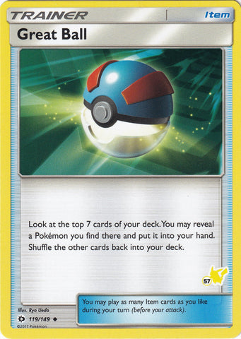 Great Ball - 119/149 (#57 Pikachu Stamped) [BTA - 119/149]