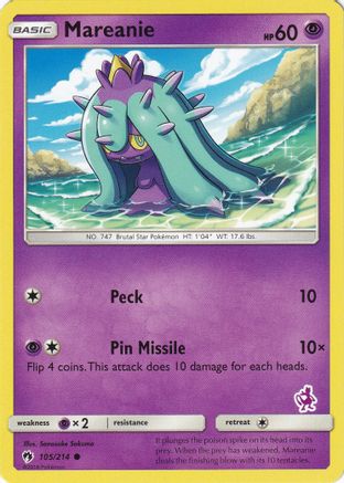 Mareanie (Mewtwo Stamped) (105/214) [Battle Academy] - Promo