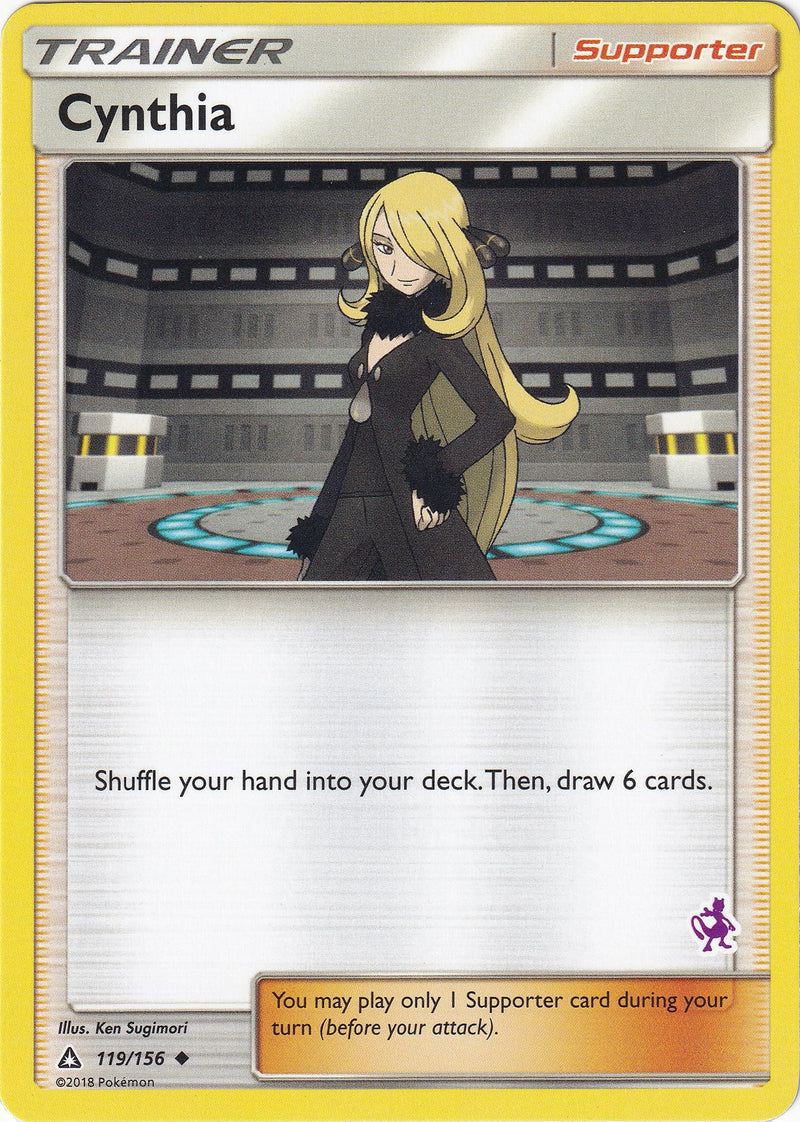Cynthia - 119/156 (Mewtwo Stamped) [BTA - 119/156]