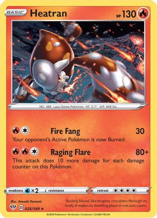 Heatran (025/189) [SWSH03 Darkness Ablaze] Holofoil - Holo Rare
