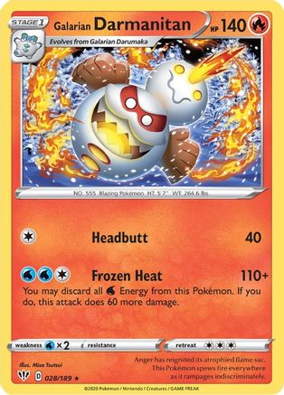 Galarian Darmanitan (028/189) [SWSH03 Darkness Ablaze] - Rare