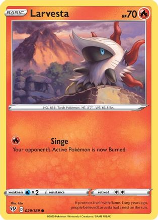 Larvesta (029/189) [SWSH03 Darkness Ablaze] - Common