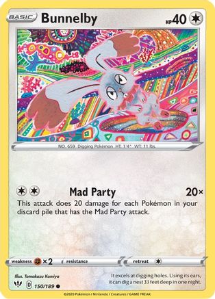 Bunnelby (150/189) [SWSH03 Darkness Ablaze] - Common