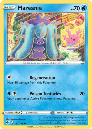 Mareanie (051/189) [SWSH03 Darkness Ablaze] - Common