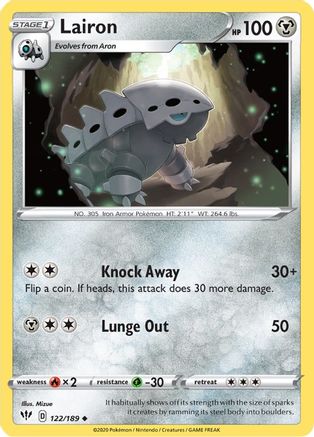 Lairon (122/189) [SWSH03 Darkness Ablaze] - Uncommon