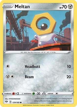 Meltan (129/189) [SWSH03 Darkness Ablaze] - Common