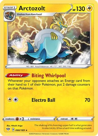 Arctozolt (066/189) [SWSH03 Darkness Ablaze] Holofoil - Holo Rare
