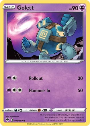 Golett (076/189) [SWSH03 Darkness Ablaze] - Common