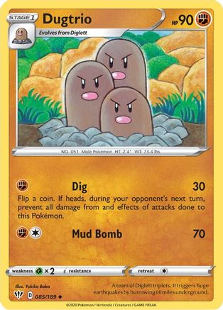 Dugtrio (085/189) [SWSH03 Darkness Ablaze] - Uncommon