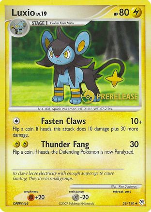 Luxio (Prerelease) (52/130) [Nintendo Promos] - Promo