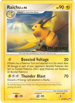 Raichu (Prerelease) (27/99) [Nintendo Promos] - Promo