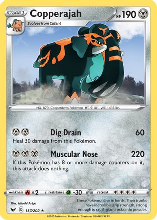 Copperajah (Non-Holo Gamestop Exclusive) (137/202) [Blister Exclusives] - Promo