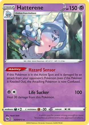 Hatterene (020/73) [Champions Path] Reverse Holofoil - Holo Rare