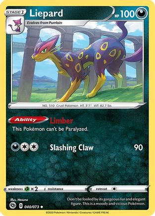 Liepard (040/73) [Champions Path] Reverse Holofoil - Uncommon