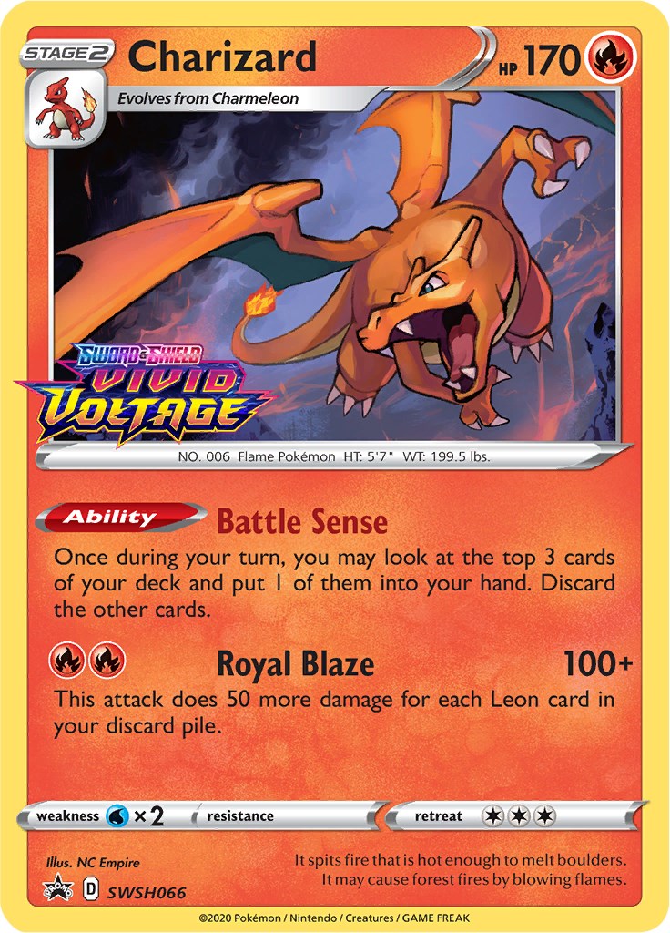 Charizard - SWSH066 (Prerelease)