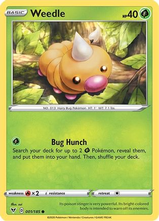 Weedle (001/185) [SWSH04 Vivid Voltage] Reverse Holofoil - Common