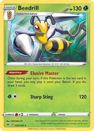 Beedrill (003/185) [SWSH04 Vivid Voltage] - Rare