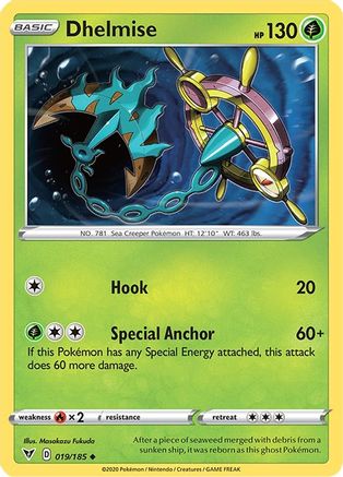 Dhelmise (019/185) [SWSH04 Vivid Voltage] Reverse Holofoil - Uncommon