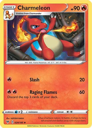 Charmeleon (024/185) [SWSH04 Vivid Voltage] Reverse Holofoil - Uncommon