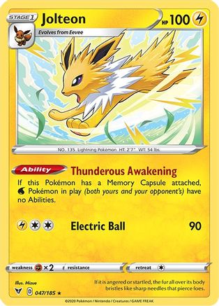 Jolteon (047/185) [SWSH04 Vivid Voltage] Reverse Holofoil - Rare