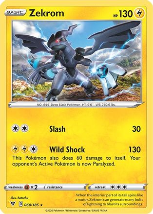 Zekrom (060/185) [SWSH04 Vivid Voltage] Holofoil - Holo Rare