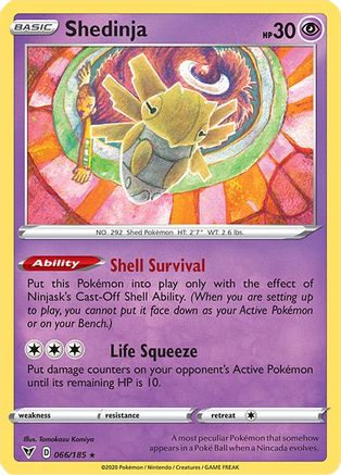 Shedinja (066/185) [SWSH04 Vivid Voltage] - Rare