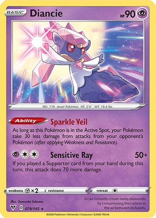 Diancie (079/185) [SWSH04 Vivid Voltage] Reverse Holofoil - Holo Rare