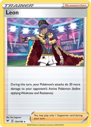 Leon (154/185) [SWSH04 Vivid Voltage] Holofoil - Holo Rare