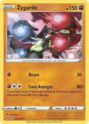 Zygarde (093/185) [SWSH04 Vivid Voltage] Reverse Holofoil - Holo Rare