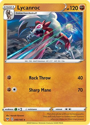 Lycanroc (095/185) [SWSH04 Vivid Voltage] - Rare