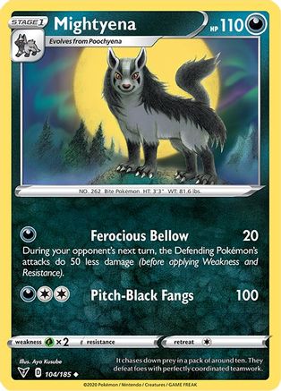 Mightyena (104/185) [SWSH04 Vivid Voltage] Reverse Holofoil - Uncommon