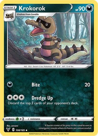 Krokorok (108/185) [SWSH04 Vivid Voltage] - Uncommon