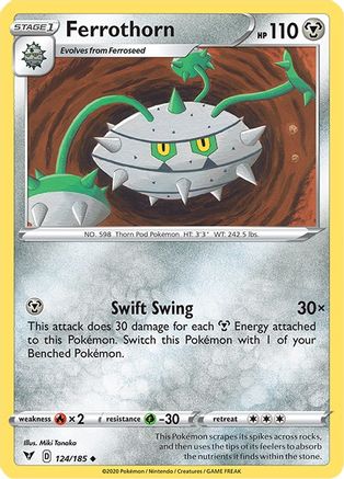 Ferrothorn (124/185) [SWSH04 Vivid Voltage] Reverse Holofoil - Uncommon