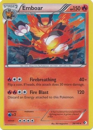 Emboar (Cosmos Holo) (26/149) [Blister Exclusives] Holofoil - Promo