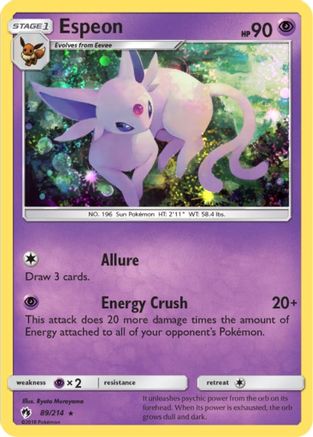 Espeon (Cosmos Holo) (089/214) [Blister Exclusives] Holofoil - Promo