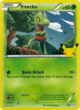 Treecko (003/25) [McDonalds 25th Anniversary Promos] - Promo