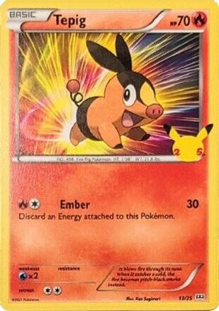 Tepig (013/25) [McDonalds 25th Anniversary Promos] - Promo