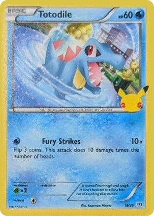 Totodile (018/25) [McDonalds 25th Anniversary Promos] Holofoil - Promo