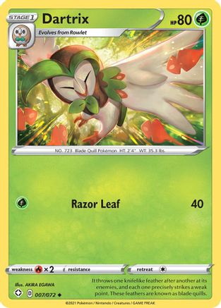 Dartrix (007/72) [Shining Fates] - Uncommon