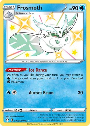 Frosmoth (SV034/122) [Shining Fates Shiny Vault] Holofoil - Shiny Holo Rare