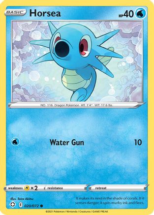 Horsea (020/72) [Shining Fates] Reverse Holofoil - Common