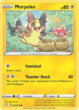 Morpeko (035/72) [Shining Fates] Reverse Holofoil - Common