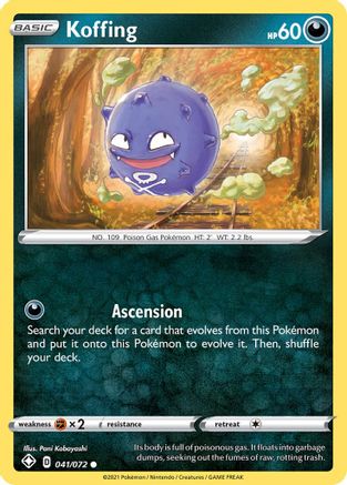 Koffing (041/72) [Shining Fates] Reverse Holofoil - Common