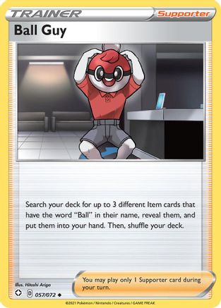 Ball Guy (057/72) [Shining Fates] Reverse Holofoil - Uncommon